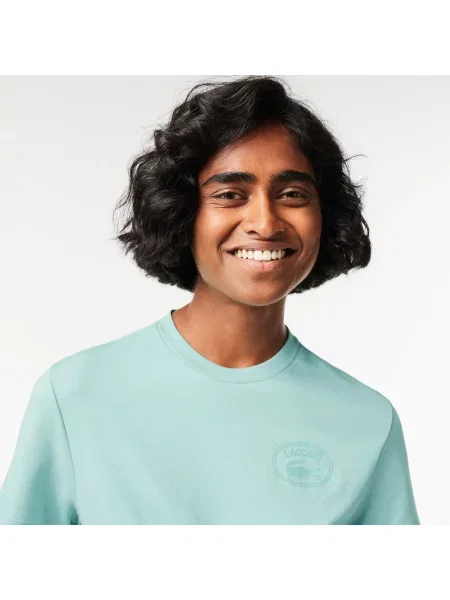 Lacoste Regular Fit Signature Print T-Shirt zielona