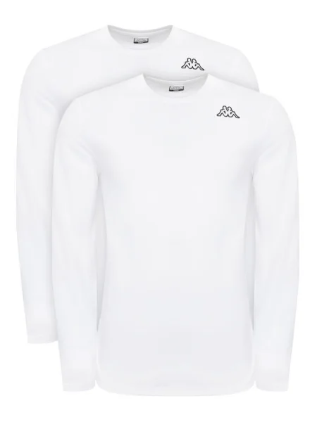 Tricou mânecă lungă Kappa alb