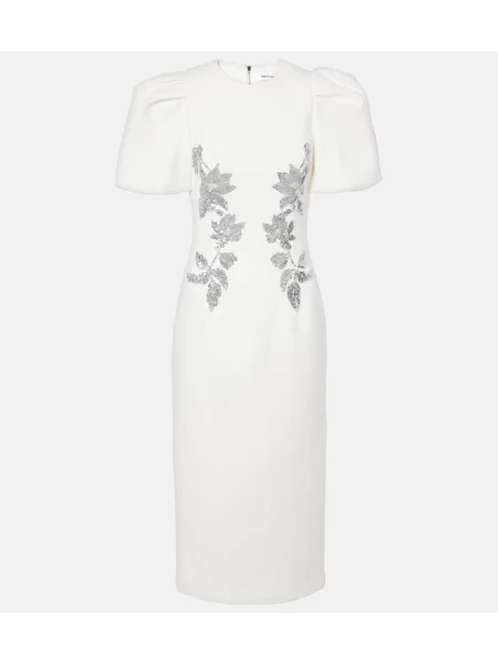 Sukienka midi Rebecca Vallance do kolan garniturowa biała