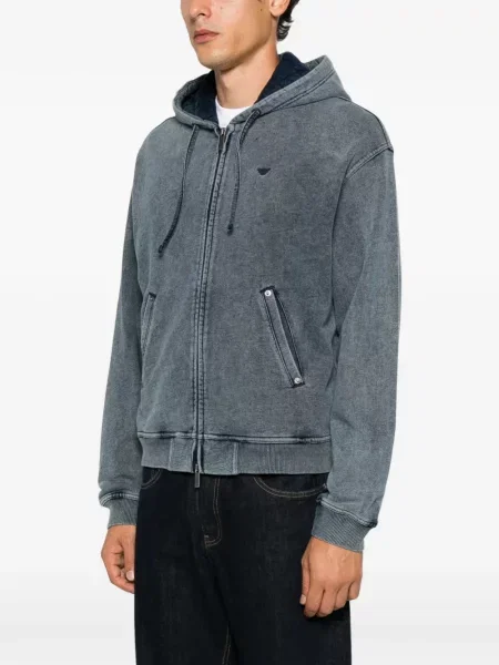Hoodie Emporio Armani μπλε