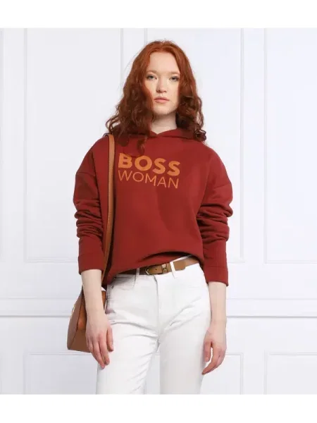 BOSS BLACK Pulóver C_Eshanta_WD | Relaxed fit fekete