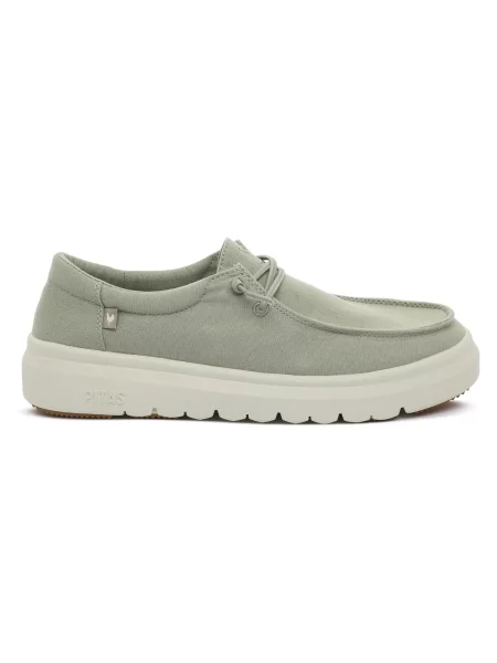 Pantofi Pitas verde