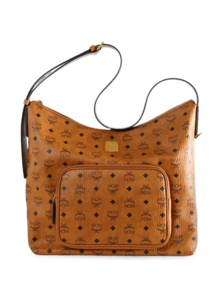 Geantă shopper Mcm cu imagine maro