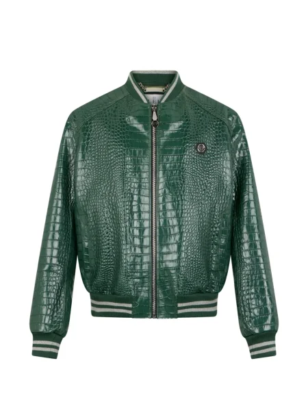 Geanta de piele Philipp Plein verde