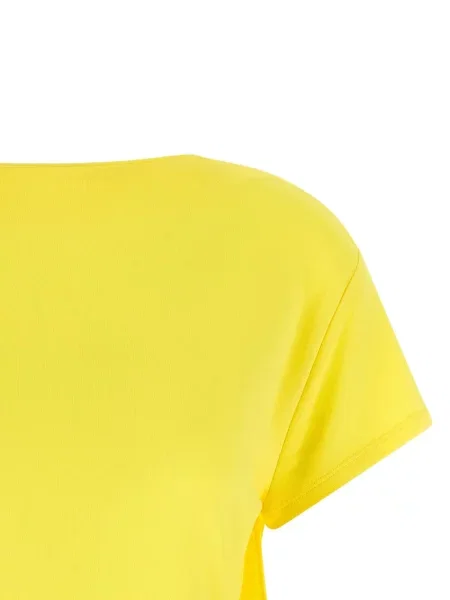 Tricou Jacquemus drapate galben
