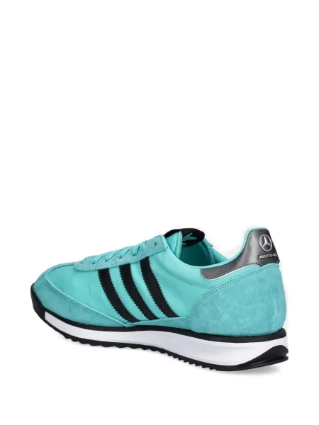 Велурени маратонки Adidas Gazelle на райета бяло