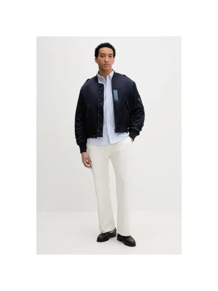 Lniany kurtka bomber Kenzo niebieski