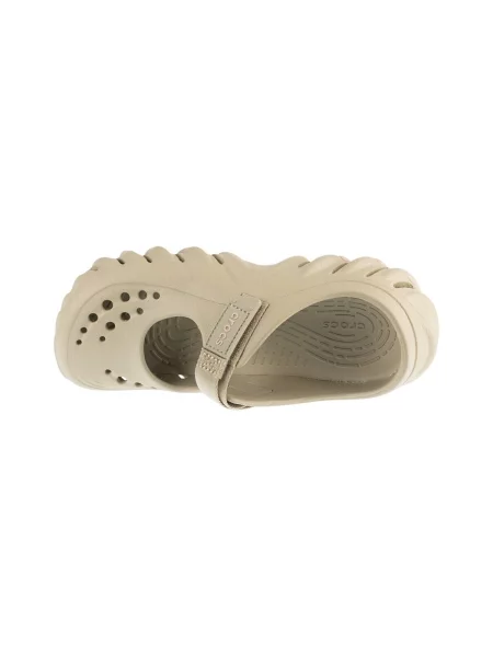 Pantofi cu toc Crocs bej