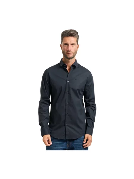 Koszula Armani Exchange niebieska