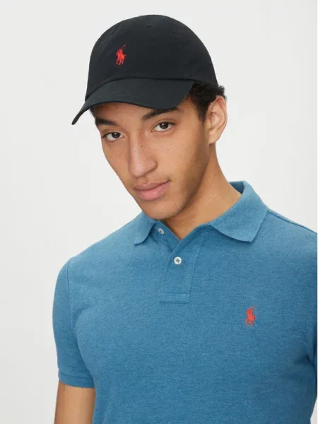 Polo Ralph Lauren Megzta kepurė kraujo juoda