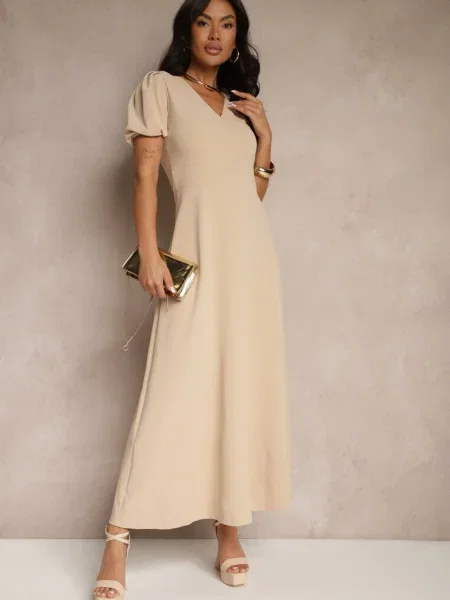Rochie Efrusae deschis bej