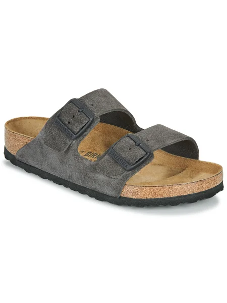 Zamatové tenisky Birkenstock sivá