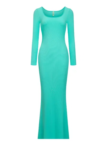 Cfab Ruha Ribbed Long Sleeve Maxikleid' menta