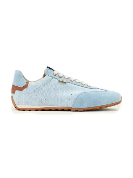 AllSaints Liam Low Top sneakers femei din piele întoarsă albastru