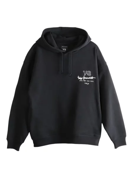 Hanorac cu glugă Y-3 cu imagine negru