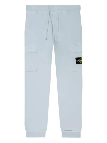 Pantaloni cargo Stone Island cu strasuri albastru