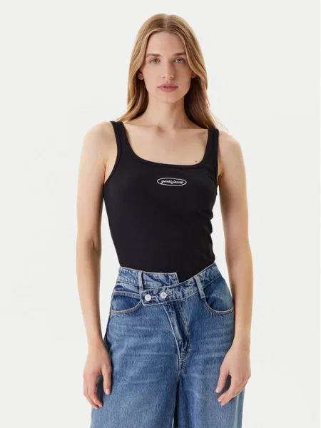 Top Guess Jeans negru