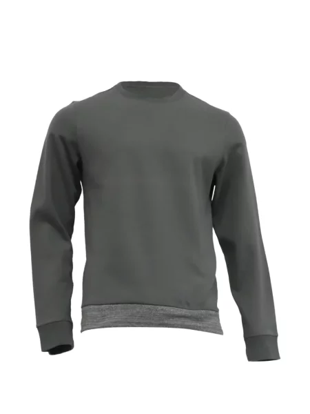 Pulover A.p.c. cu decolteu rotund verde