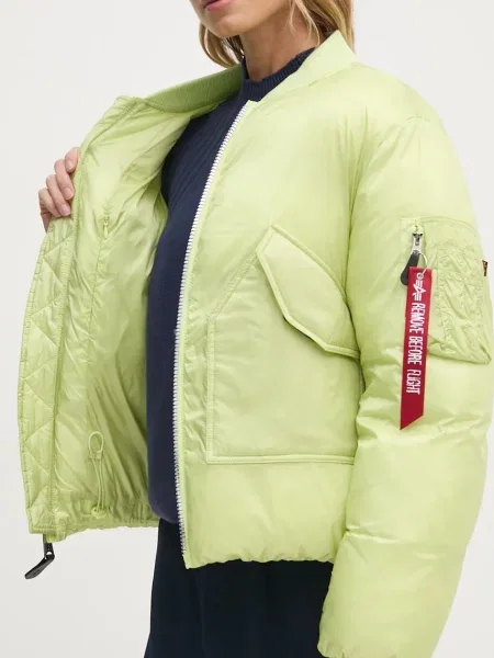 ALPHA INDUSTRIES Átmeneti dzseki citromzöld zöld