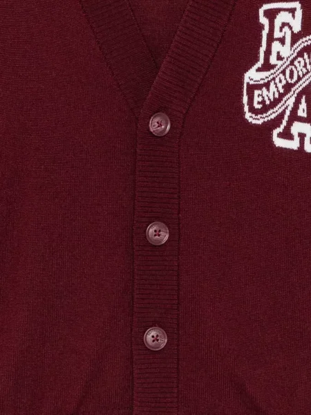Kardigan dziecięcy Emporio Armani czerwony
