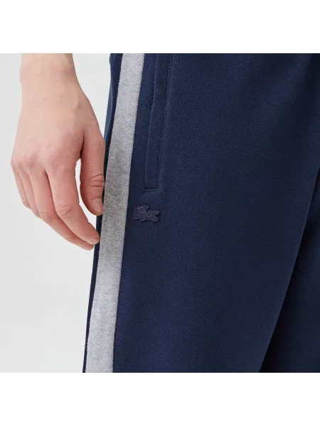 Lacoste Spodnie Dresowe O Regularnym Kroju W Bloki Kolorów granatowe