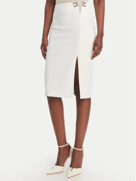 Elisabetta Franchi Fustă tip creion alb