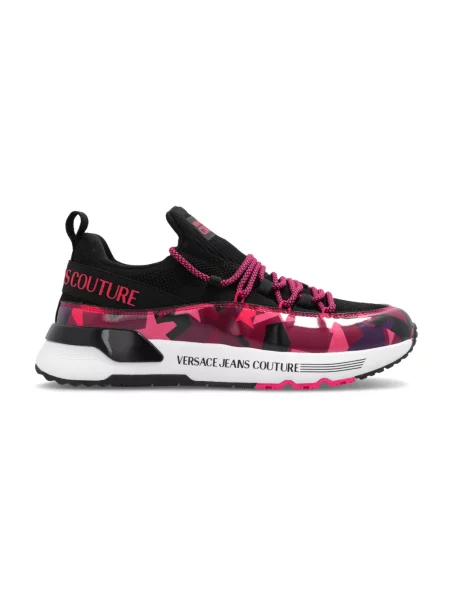 Sneakersy Versace Jeans Couture z logo czarne