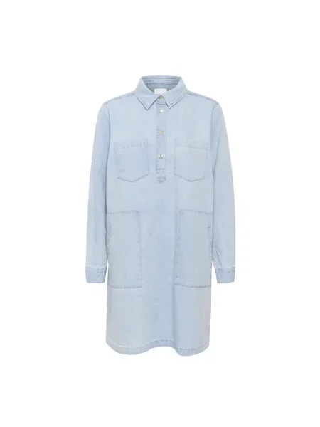 Sukienka koszulowa Part Two niebieska