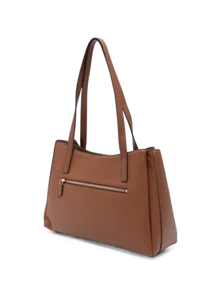 Shopper táska Guess autogrammal barna
