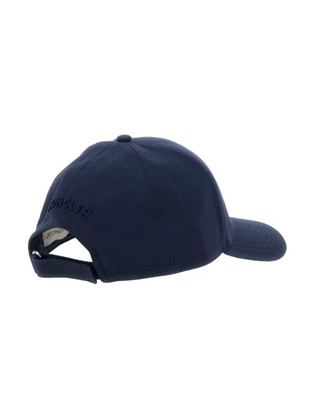 Czapka z daszkiem Moncler niebieska