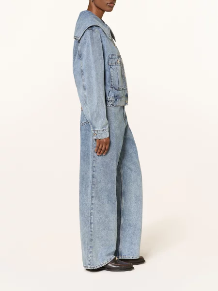 Claudie Pierlot Dżinsy Z Szerokimi Nogawkami blau niebieskie