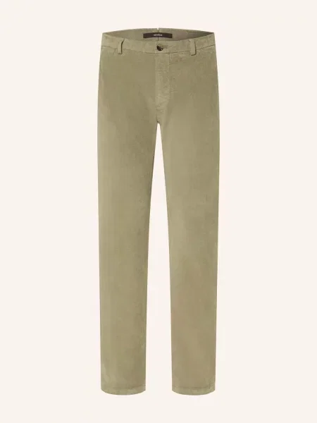 Windsor. Sametové Chino Kalhoty Cino Slim Fit tmavě zelená