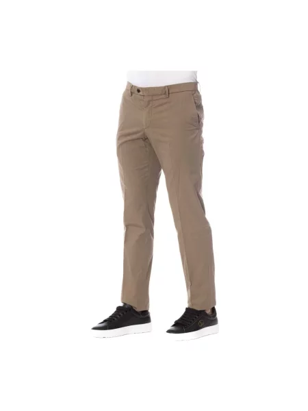 Spodnie Trussardi eleganckie brązowe