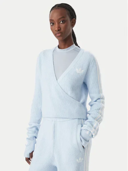 ADIDAS ORIGINALS Πουλόβερ Adidas Originals By Jennie γαλάζιο / λευκό μπλε