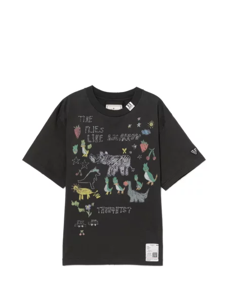 Grafic tricou Maison Mihara Yasuhiro cu imagine negru