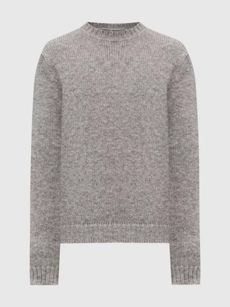 Шерстяной свитер Jil Sander серый