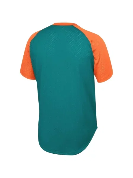 Tricou Mitchell & Ness cu decolteu în V verde