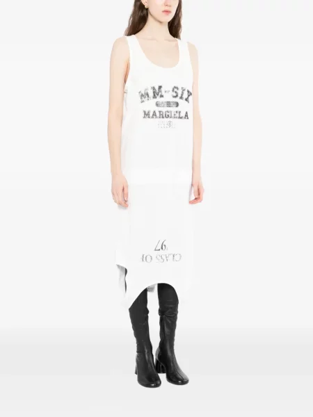 Rochie mini Mm6 Maison Margiela de costum alb