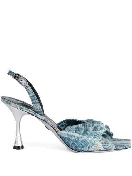 Sandale Roberto Cavalli slingback albastru