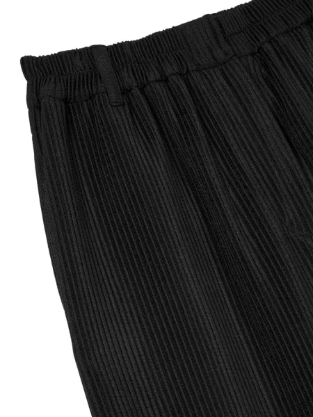 Pantaloni Tomboy de catifea cord negru