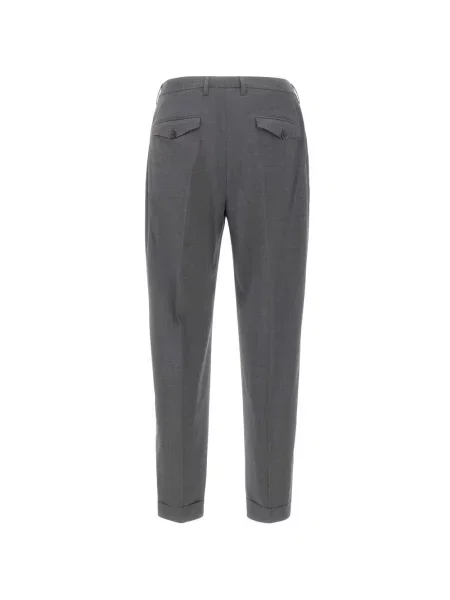Pantaloni plisați Devore gri