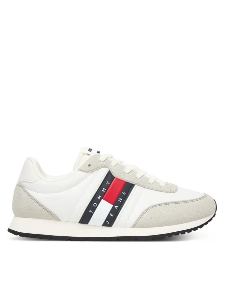 Tommy Jeans Rövid szárú sportcipők CLASSIC világosszürke / piros / fekete / fehér kék