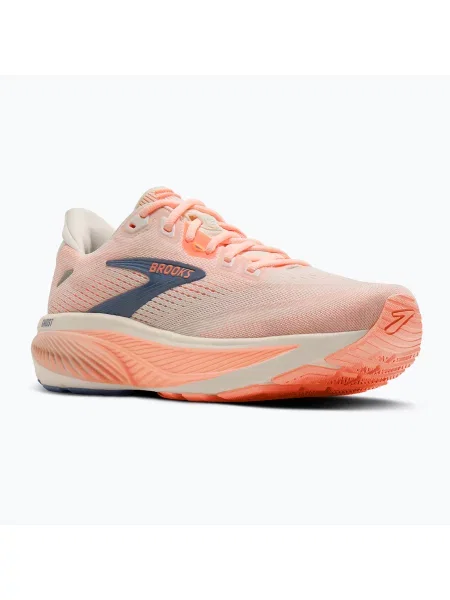 Încălțăminte de alergare pentru femei Brooks Ghost 18 star white/cyber peach/grey alb