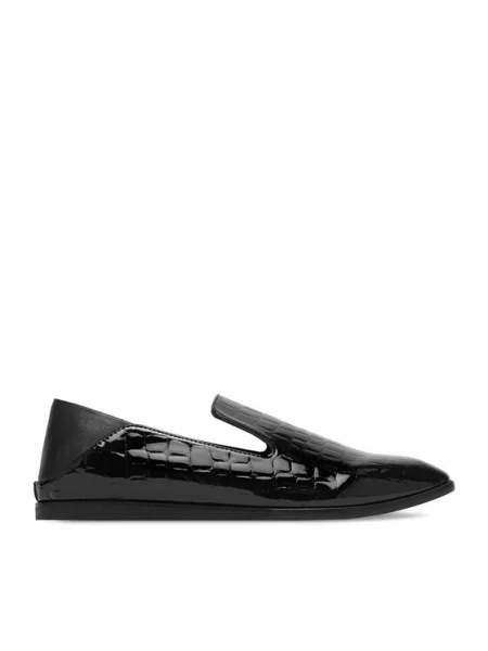 GINO ROSSI Loaferke črna