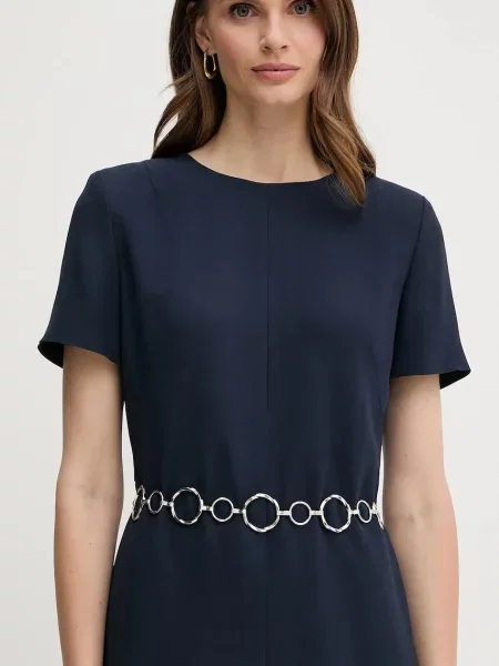 Ремінь Morgan з ремінцями срібний