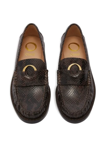 Pantofi loafer Odissì din piele maro