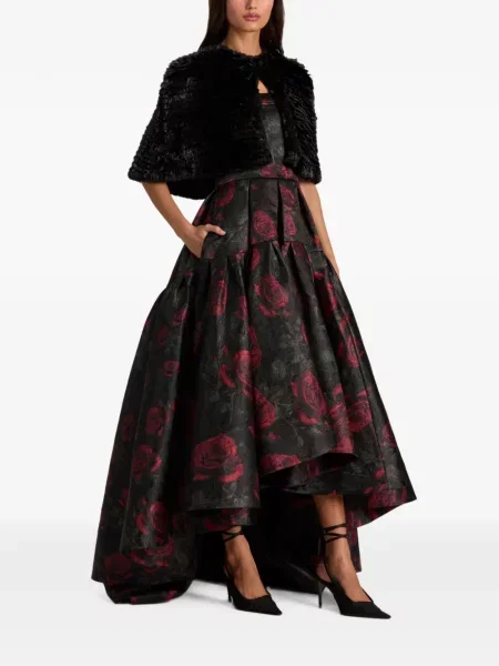 Яке Alice + Olivia с козина черно