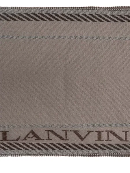 Fular Lanvin cu franjuri gri