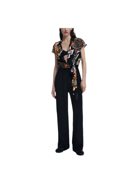 Kombinezon Desigual z wzorem paisley czarny
