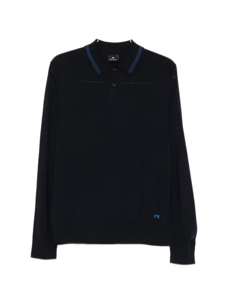 Lung tricou polo Ps Paul Smith albastru